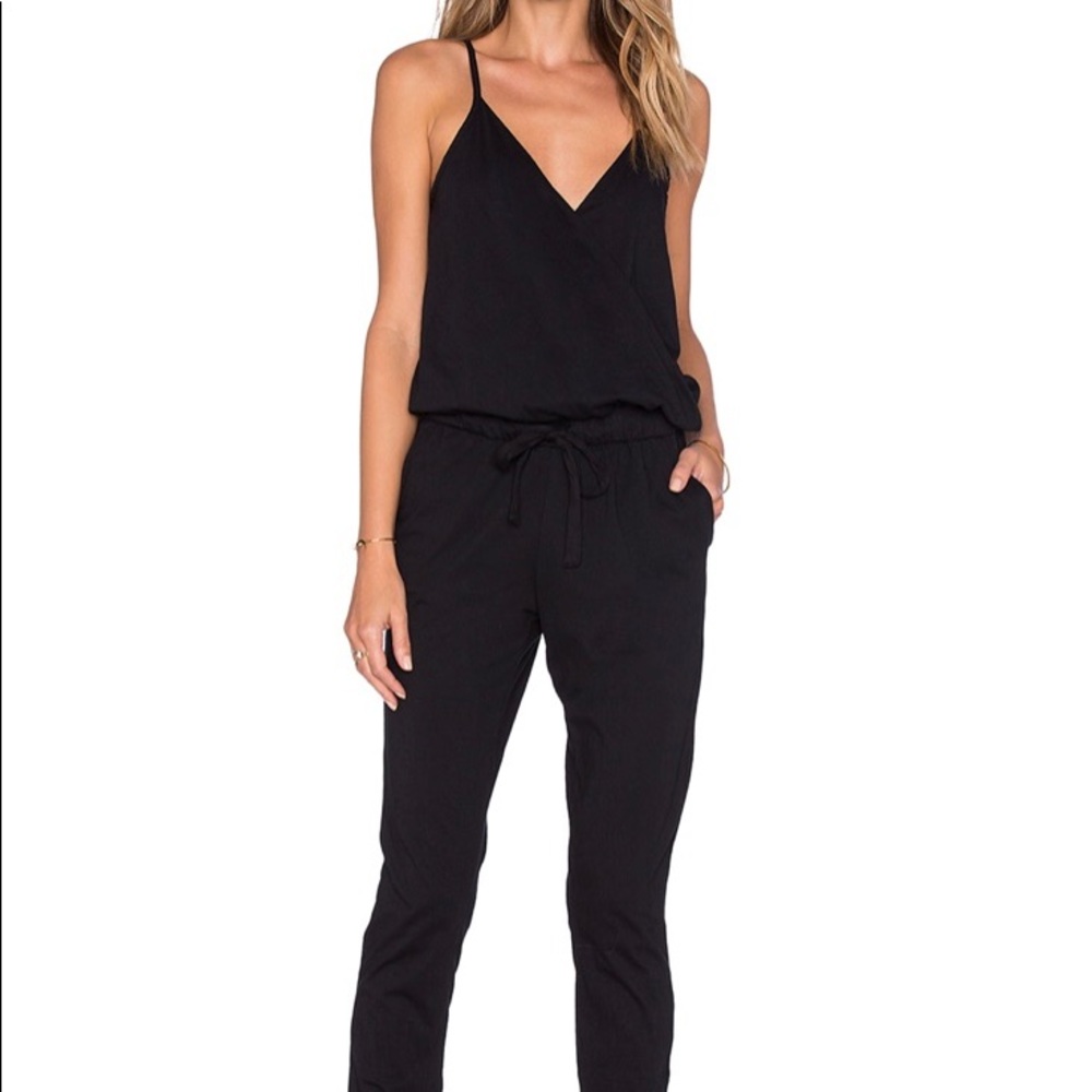 Bobi Supreme Jersey Surplice Jumpsuit NWOT